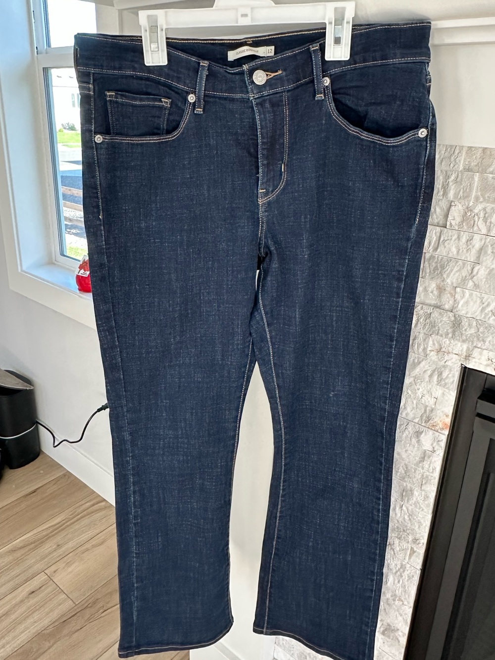 Women’s Levi’s bootcut Dark Blue Denim Jeans size 12